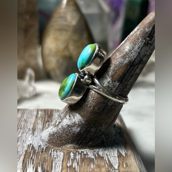 NWT Allen Lee Navajo Handmade SS Sonoran Gold Turquoise - Picture 8 of 10